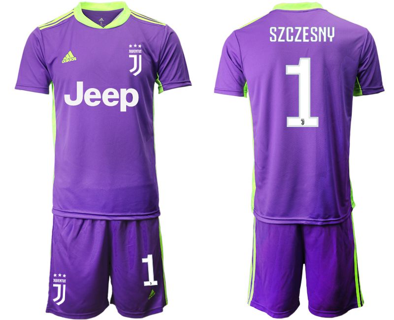 Men 2020-2021 club Juventus purple goalkeeper #1 Soccer Jerseys->juventus jersey->Soccer Club Jersey